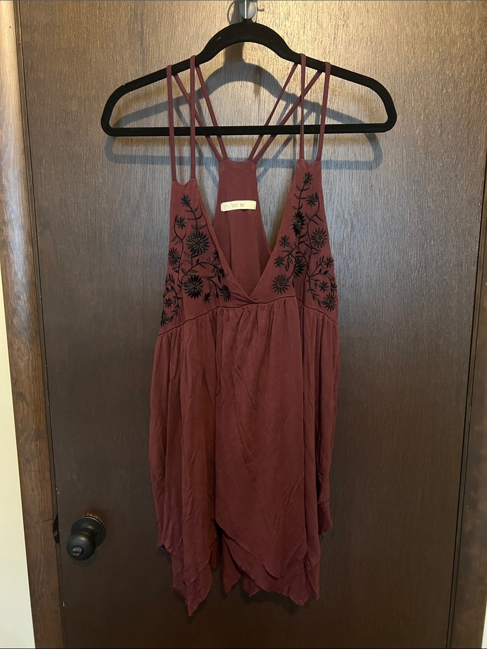 Spirit burgundy Strappy Sundress